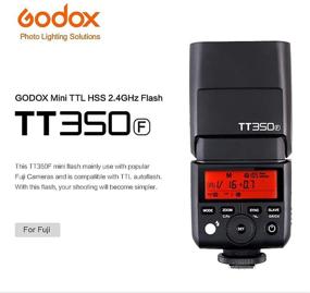 img 3 attached to 📸 Godox TT350F Camera Flash Speedlite for Fuji Cameras - 2.4G HSS, TTL, GN36, 1/8000s, Compatible with X-Pro2 X-T20 X-T2 X-T1 X-Pro1 X-T10 X-E1 X-A3 X100F X100T, Includes EACHSHOT Color Filters