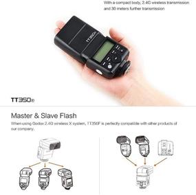 img 2 attached to 📸 Godox TT350F Camera Flash Speedlite for Fuji Cameras - 2.4G HSS, TTL, GN36, 1/8000s, Compatible with X-Pro2 X-T20 X-T2 X-T1 X-Pro1 X-T10 X-E1 X-A3 X100F X100T, Includes EACHSHOT Color Filters