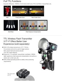 img 1 attached to 📸 Godox TT350F Camera Flash Speedlite for Fuji Cameras - 2.4G HSS, TTL, GN36, 1/8000s, Compatible with X-Pro2 X-T20 X-T2 X-T1 X-Pro1 X-T10 X-E1 X-A3 X100F X100T, Includes EACHSHOT Color Filters