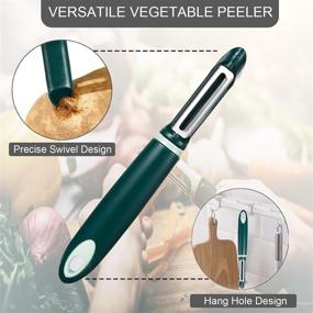 img 3 attached to Versatile Vegetable Peelers: Ergonomic Non-Slip Potato Peelers for Kitchen – Sharp Blade Peeler for Apple, Carrot, Veggie, and Fruit