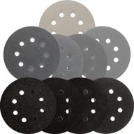 🔸 s&amp;f stead &amp; fast 5 inch wet dry sanding discs hook &amp; loop - 54 pcs, 80-3000 grit silicon carbide orbital sander sandpaper assortment with tack cloth for automotive, wood, metal logo