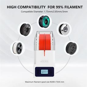 img 1 attached to 🔥 Enhance Your 3D Printing: ESUN EBOX Lite Upgraded Filament Dryer Box for Superior Results