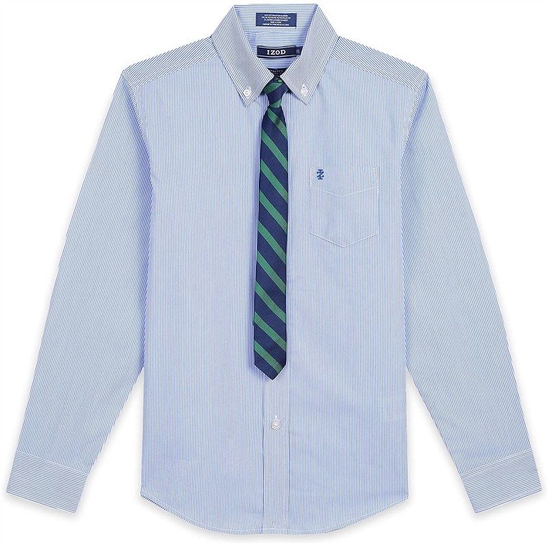 izod sleeve dress shirt white boys&#39; clothingロゴ