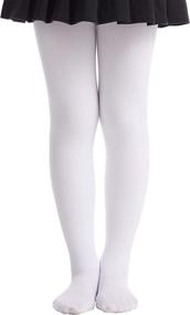 img 3 attached to Cozy and Stylish Girls Denier Opaque Fleece Tights for Fashionable Girls' Clothing