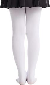 img 1 attached to Cozy and Stylish Girls Denier Opaque Fleece Tights for Fashionable Girls' Clothing