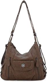 img 4 attached to Satchel Handbag Leather Crossbody Shoulder Women's Handbags & Wallets