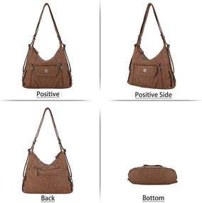 img 1 attached to Satchel Handbag Leather Crossbody Shoulder Women's Handbags & Wallets