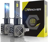 car rover wireless h1 led bulb: 120w 20000lm, 6500k csp chips conversion kit – halogen replacement logo