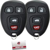 🔑 бесключевой пульт keylessoption 15912859 для автомобилей - набор из 2 штук, совместим с impala, lucerne, dts, monte carlo. логотип