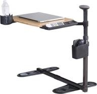 🪑 signature life bamboo swivel tv tray table - adjustable laptop table with ergonomic stand assist safety handle: enhanced independent living aid логотип