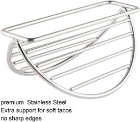 img 1 attached to 🌮 Restaurant-Quality Stainless Holders for Tortillas and Burritos: Durable and Practical