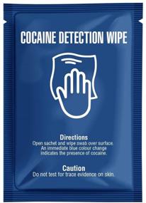 img 1 attached to 🔍 Cocaine Detection Wipes: Convenient and Reliable Surface Testing - 4 Pack Sachets