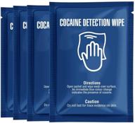 🔍 cocaine detection wipes: convenient and reliable surface testing - 4 pack sachets logo