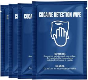 img 2 attached to 🔍 Cocaine Detection Wipes: Convenient and Reliable Surface Testing - 4 Pack Sachets