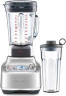 🍹 breville bbl920bss super q countertop blender: powerful brushed stainless steel medium blender логотип