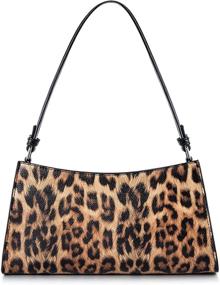 img 4 attached to 👜 Stylish Women's Shoulder Bag - Trendy Crocodile Pattern PU Leather Purse by IBFUN