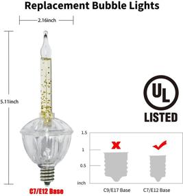 img 3 attached to 🕯️ Glittery Christmas Candelabra Replacement - Traditional