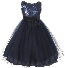 img 1 attached to 🌸 Sequin Flower Girls' Clothing Bowdream Dress