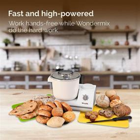 img 3 attached to WonderMill - Ultimate Bread Dough Mixer with Dough Hook - Bread Kneader and Dough Maker - Electric Stand Mixer for Kitchen - Upgraded WonderMix Revolution Kitchen Mixer