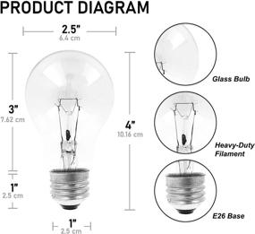 img 3 attached to 💡 Mandala Crafts Heavy-duty 60 Watt Rough Service Bulb