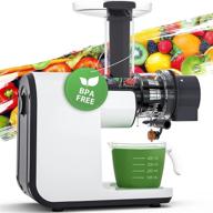 🥤 aeitto slow masticating juicer: bpa free, easy to clean cold press extractor логотип