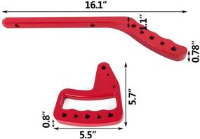 img 3 attached to 🚀 Mophorn Grab Handles: Enhanced Red Bar Handles for Jeep JK Wrangler 2 4 Doors - Ultimate Support & Style