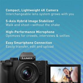 img 3 attached to Panasonic LUMIX G100 4K Mirrorless Camera - Built-in Microphone with Tracking, Micro Four Thirds Interchangeable Lens System, 12-32mm Lens, 5-Axis Hybrid I.S, DC-G100KK (Black)