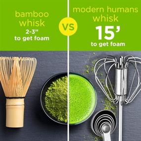 img 1 attached to 🍵 Enhance Your Matcha Experience: Modern Matcha Whisk Set Blender + Matcha & Vitamin Supplements Measuring Spoons - Milk Frother, Mixer Stirrer, Versatile Kitchen Tools for Blending, Whisking, Beating