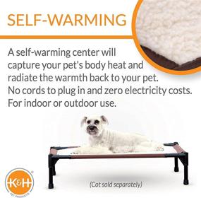 img 1 attached to 🛏️ Enhance Comfort & Extend the Lifespan - K&H Self-Warming Pet Cot Cover Replacement for Elevated Dog Beds (Cot Sold Separately)