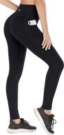 heathyoga women's high waisted yoga pants with pockets - versatile workout leggings for women логотип