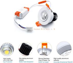 img 2 attached to 🌞 Enhanced Ambiance: Dimmable Daylight Downlight Recessed Lighting