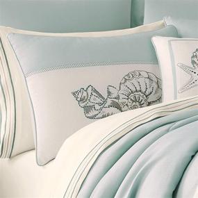 img 1 attached to Aqua Coastal Nautical 4 Piece Comforter Set, Queen 92x90 - Royal Court Water's Edge