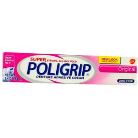 img 3 attached to 🌟 SUPER POLIGRIP Denture Adhesive Cream Original 2.40 oz (4-Pack)