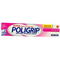 🌟 super poligrip denture adhesive cream original 2.40 oz (4-pack) logo