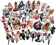 🔥 sexy devil girl sticker pack for adult men - cosplay & funny women stickers - vinyl laptop decals for adults - devil girl 50 pcs - sticker bomb pack logo