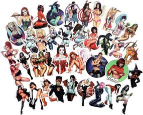 img 2 attached to 🔥 Sexy Devil Girl Sticker Pack for Adult Men - Cosplay & Funny Women Stickers - Vinyl Laptop Decals for Adults - Devil Girl 50 pcs - Sticker Bomb Pack