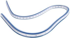 img 1 attached to 📏 Versatile Eowpower 24 Inch (60cm) Flexible Curve Ruler: Ideal for EngineeringDrawing, Design Graphics, and Garment Creation in Black and Blue