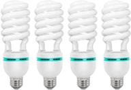 📸 limostudio [4-pack] cfl 45w, 6600k pure white compact fluorescent bulb for photography and video lighting, agg117- optimal for seo logo