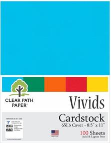 img 3 attached to 📄 Vibrant Assorted 8.5 x 11 inch Cardstock Pack - Set of 100 Sheets - Clear Path Paper