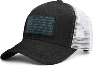 optimized fishing gifts for men: american fish flag trucker hats 🎣 - outdoor snapback fishing hats ideal for camping, daily use, and more! логотип