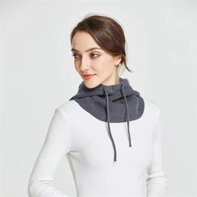 img 3 attached to Facecozy Cashmere Detachable Elastic Drawstring Outdoor Recreation and Outdoor Clothing