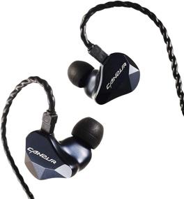 img 4 attached to 🎧 Canpur IEM In-Ear Monitor Earphones for Musicians - Wired 1DD In-Ear Dynamic Headphones with 0.8mm 2 Pin 3.5mm L-Plug Cable, HiFi Earphones for Singers/Audiophiles (Deep Blue)