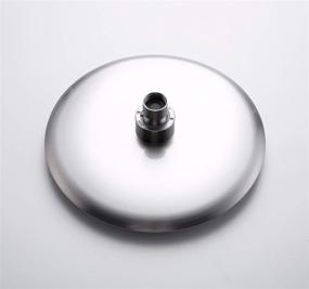 img 2 attached to Ultimate Relaxation: Brushed Nickel Rain Shower Head for a Luxurious Escape