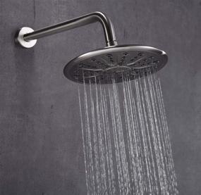 img 1 attached to Ultimate Relaxation: Brushed Nickel Rain Shower Head for a Luxurious Escape