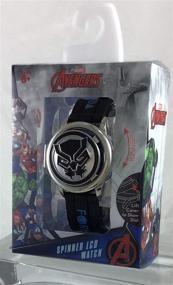 img 1 attached to 🐾 Optimized Marvel Black Panther LCD Watch with Rotating Spinner Dial