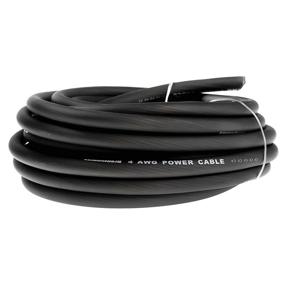 img 4 attached to LEIGESAUDIO 4 Gauge Wire: Black 25Ft Amplifier Amp Power/Ground Wire - True Spec & Soft Touch 4 AWG Cable - High Quality Audio Amplifier Wiring Solution