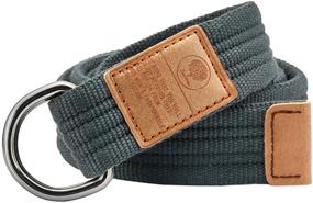 img 3 attached to 👖 Samtree Adjustable Canvas Military Buckle Men's Belt Accessories