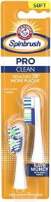 img 4 attached to 🔄 Arm & Hammer Spinbrush Pro Series Soft Bristle Replacement Brush Heads - 6 Pack