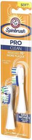 img 1 attached to 🔄 Arm & Hammer Spinbrush Pro Series Soft Bristle Replacement Brush Heads - 6 Pack