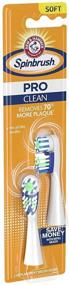 img 2 attached to 🔄 Arm & Hammer Spinbrush Pro Series Soft Bristle Replacement Brush Heads - 6 Pack